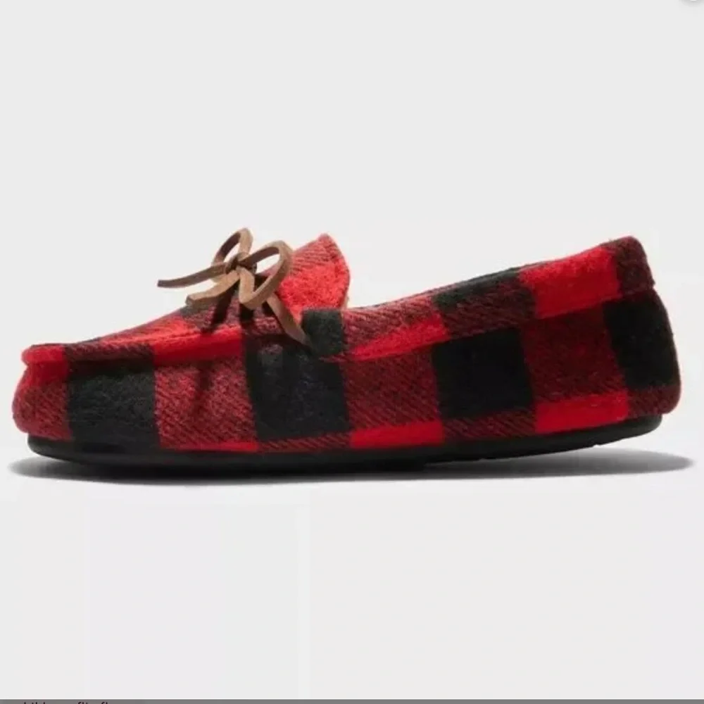 Dearfoams Kids Braydon Moccasin Slippers Memory Foam
